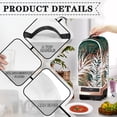 thumbnail image 4 of HELLHERO Tropical Leaf Print Machine Washable 15.94"H x 9.45"L x 7.28"W Kitchen Accessories Multifunctional Polyester Dust Cover, 4 of 6