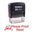thumbnail image 1 of Printtoo PLEASE PROOF READ Self Inking Rubber Stamp Office Stationary Stamp-Red, 1 of 1