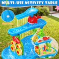 thumbnail image 3 of Mesa de agua AOKESI para niños pequeños de 1 a 3 años con duchas de lluvia y arena, 3 of 8