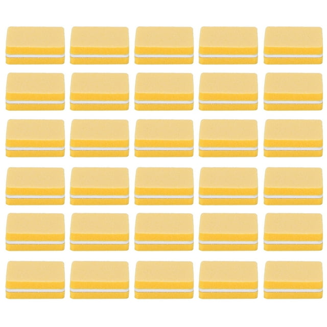 Nail Buffer Block Nail Buffing Block Nail Sanding Block Salon Nail Buffer 30pcs Mini Nail Buffer Professional Portable Home Salon Nail Buffing Sanding Block Manicure ToolYellow