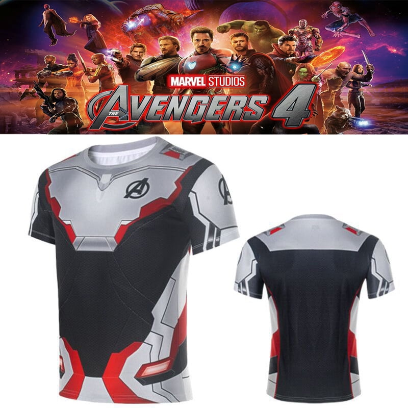 Avengers 4 Endgame T-shirt Advanced Tech Cosplay Short Sleeve Summer Tee Tops 59