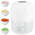 thumbnail image 1 of AMERTEER 250 ML Electric Garlic Mincer USB Charging Garlic Chopper Mini Food Processor with Stainless Steel Blade Durable Garlic Masher Food Chopper Kitchen Tool for Meat Vegetable Baby F, 1 of 8