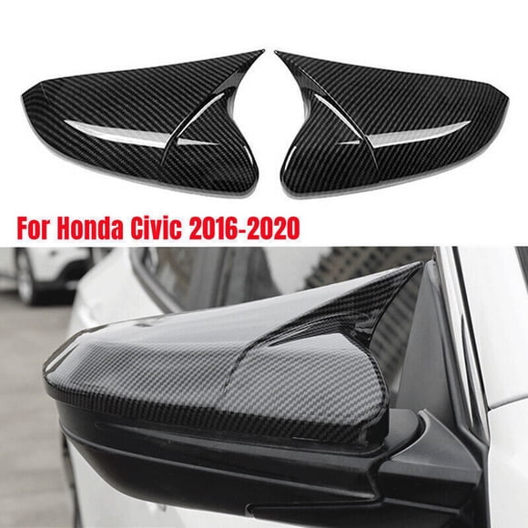 Ox Horn Carbon Fiber Side Mirror Covers for Honda for Civic 2016 - 2020-