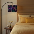 thumbnail image 6 of 2pcs Set Drum Lampshades (13"x 13"x 10"), Vibrant Butterfly Neon Colors Intricate Line Art Fabric Large Replacement Shades for Table, Floor, and Pendant Lamps, Simple Assembly Needed., 6 of 8