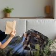 thumbnail image 3 of Vintage Car Soft Flannel Fleece Blanket, Old Car Trees Greenery in the Famous Route 66 Road in USA Rustic Home Art, Cozy Plush for Indoor and Outdoor Use, 60" x 80", Brown Green Blue, by Ambesonne, 3 of 5