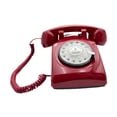 thumbnail image 3 of veasfak Audio Guest Book Phone Model Classic Antique Design Telephone Landline Phone for Red, 3 of 9