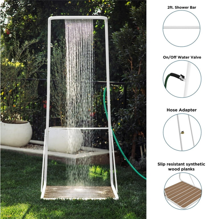 outdoor shower water