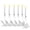 E, variant on Twfbrm Christmas Tree Candles, 6 Pack Flameless Taper Candles with Crystal Ball and Remote, White LED Candles Christmas Decoration for Home, Party, Wedding, Gift, Christmas Tree Decor