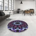 thumbnail image 3 of Ahgly Company Indoor Rectangle Patterned Lavender Purple Abstract Area Rugs, 7' x 9', 3 of 6