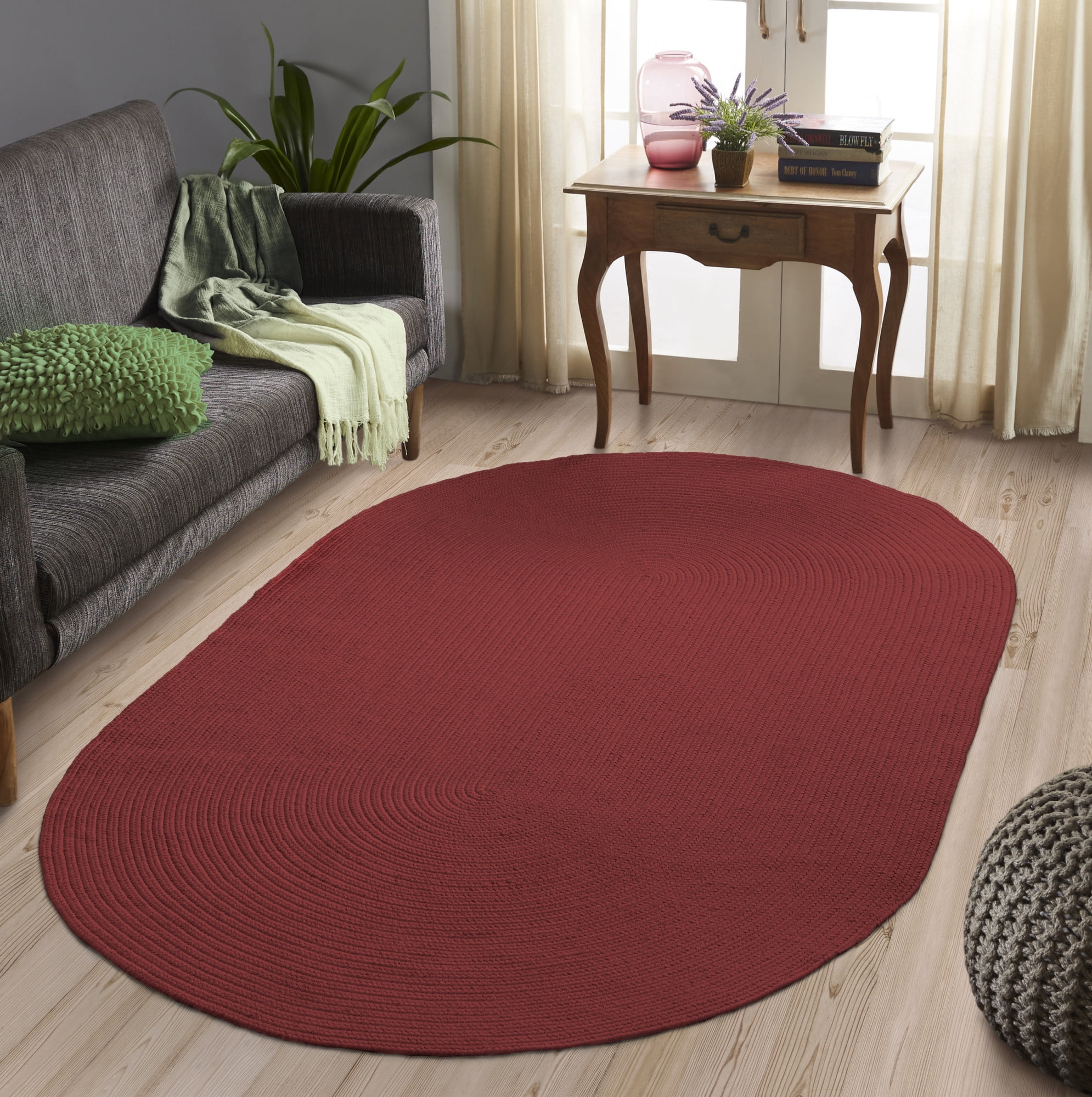 Superior Braided Indoor/ Outdoor Area Rug, 4' x 6', Slate
