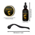 thumbnail image 3 of Ultimate Beard Growth Kit Boosting Styling & Micro Roller for Thicker Healthier Facial Hair 30ml, 3 of 7