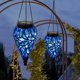 thumbnail image 4 of Lámpara solar colgante OMRAYTU en forma de lágrima, 15 LED, azul, 4 of 6