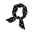 thumbnail image 3 of Women's 1950s Vintage Retro Polka Dots Square Scarf Head Neck Scarves Kerchief Neckerchief 2026 New Black One Size, 3 of 4