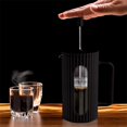 thumbnail image 2 of CASA LITUS Prensa Francesa de Vidrio 1 Litro con &Eacute;mbolo de Acero Inoxidable F&aacute;cil de Lavar, Cafetera con Cubierta Antideslizante, Dise&ntilde;o Moderno, para Caf&eacute;, 2 of 8