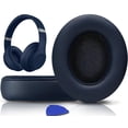 thumbnail image 1 of Almohadillas para auriculares SoloWit Studio 2 y 3 de espuma viscoelástica, color azul marino, 1 of 7