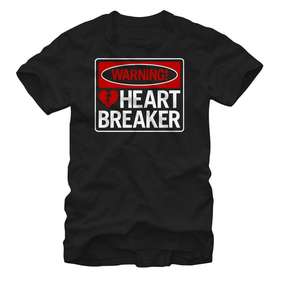 Men's Lost Gods Warning Heartbreaker  Graphic Tee Black X Large