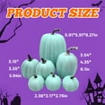 thumbnail image 2 of BESTSKY 7Pcs Pumpkins for Decorating,Halloween Pumpkin Props Autumn Decorations for Home,Colorful Faux Pumpkins Halloween Crafts,Green, 2 of 7