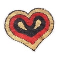 thumbnail image 1 of Cosa En Hierro En Ropa De Insignia Peach Heart Sequin Apliques, 1 of 9
