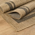 thumbnail image 3 of Beverly Rug Easy Jute Outdoor Indoor Non Shedding Easy-Cleaning Rug Bordered Natural 2x7, 3 of 7