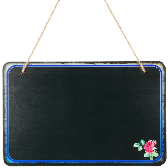 unbranded  Announcement Message Board Hanging Chalkboard Signs Small Dry Erase Black