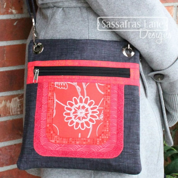 Cassidy Crossover Purse Pattern by Sassafras Lane Designs