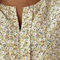 thumbnail image 4 of Tops Cortos para las Mujeres Cuello en V Impreso Manga Corta Top Casual, Camiseta de Baile sin Mangas para las Mujeres, 4 of 4