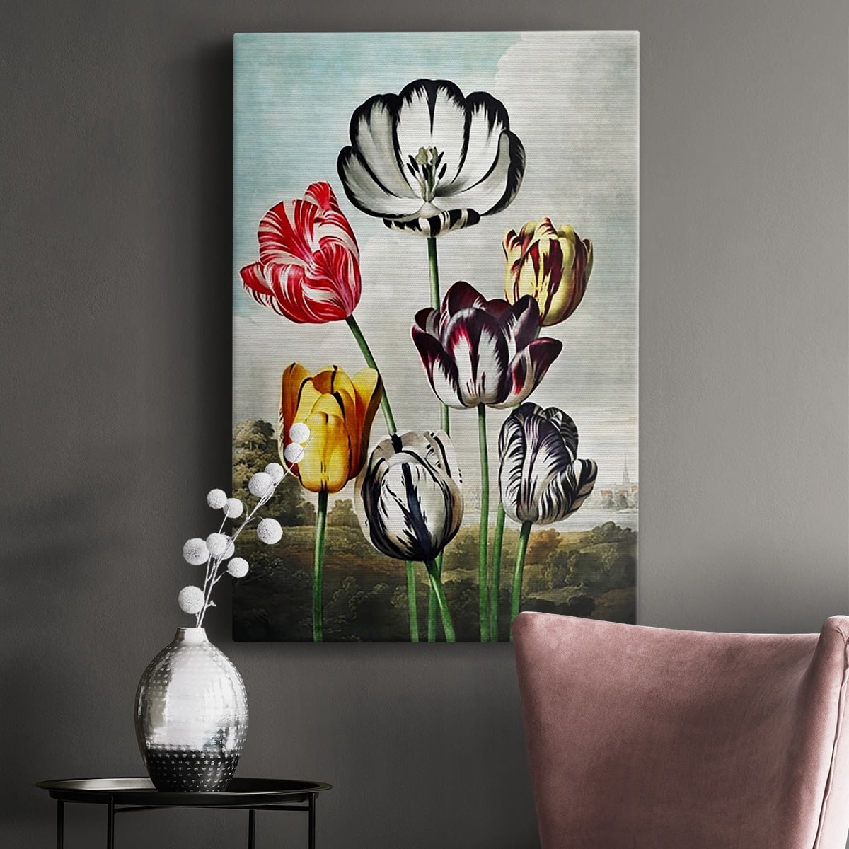 Temple of Flora VI Premium Gallery Wrapped Canvas - Ready to Hang