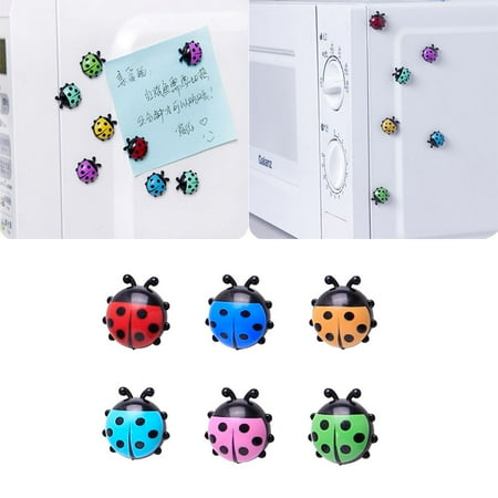 

Cute Kitchen Magnetic Creative Home Decoration Mini Ladybug Refrigerator Magnet Fridge Stickers 1.5 X 1.7CM
