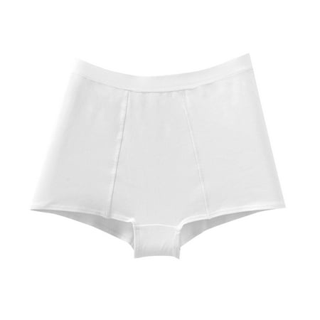 Annhoo Womens Cotton Boyshort Underwear Fashion High Waisted Breathable Briefs Ladies Full Coverage Panties