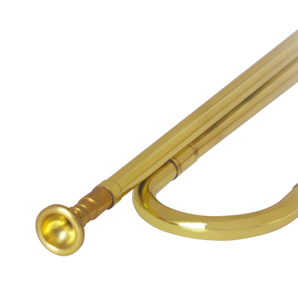 Miiottaa Light Weight Brass Trumpet Bb Flat Bugle with Mouthpiece For Long Practice