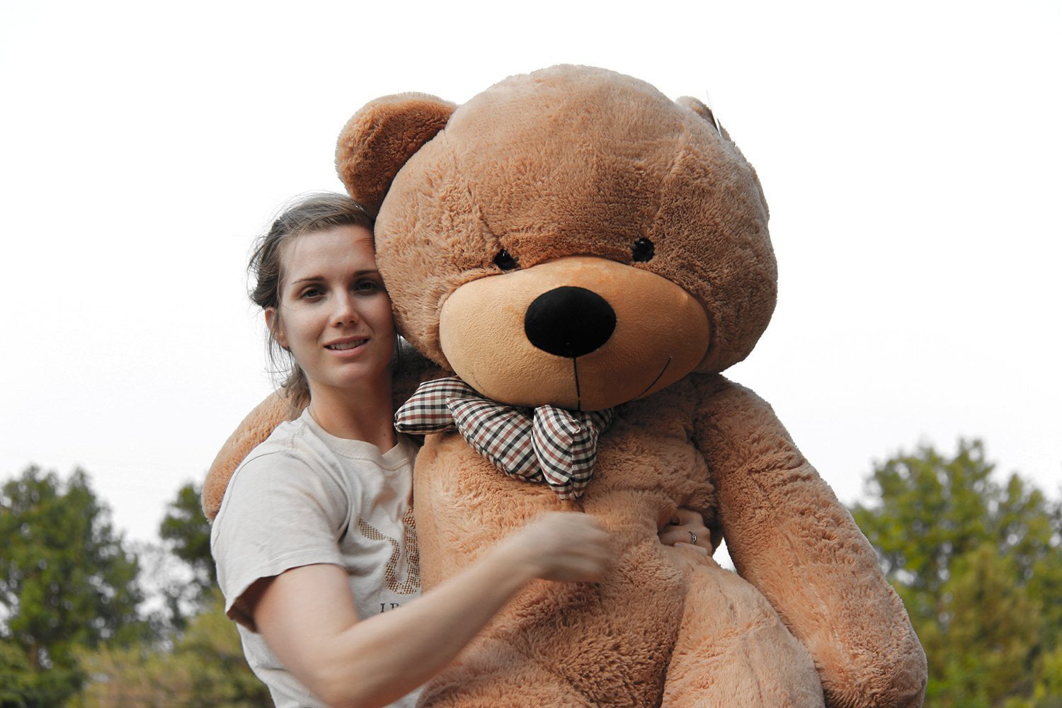 Joyfay Pink Giant Teddy Bear 63" 160cm Stuffed Toy Valentine Gift 