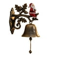 thumbnail image 5 of Dserfhy Rustic Metal Welcome Bell Christmas Wall Mounted Door Bell Vintage Dinner Bell for Outdoor Front Door Porch Home Decor, 5 of 8