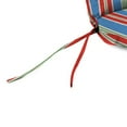 thumbnail image 3 of Jordan Manufacturing 72" x 22" Rolland Opal Multicolor Stripe Rectangular Outdoor Chaise Lounge Cushion with Ties and Hanger Loop, 3 of 9
