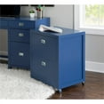 thumbnail image 5 of Home Square 2-Piece Set with Writing Desk and File Cabinet in Navy Blue, 5 of 21