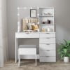 White|6 drawer
