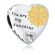 thumbnail image 1 of Charm CLYQCL en Plata Esterlina 925 Girasol Corazón, 1 of 5