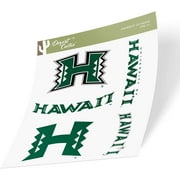 University of Hawaii Rainbow Warriors NCAA Full Sheet Sticker Vinyl Decal Laptop Water Bottle Car Scrapbook (Full Sheet)