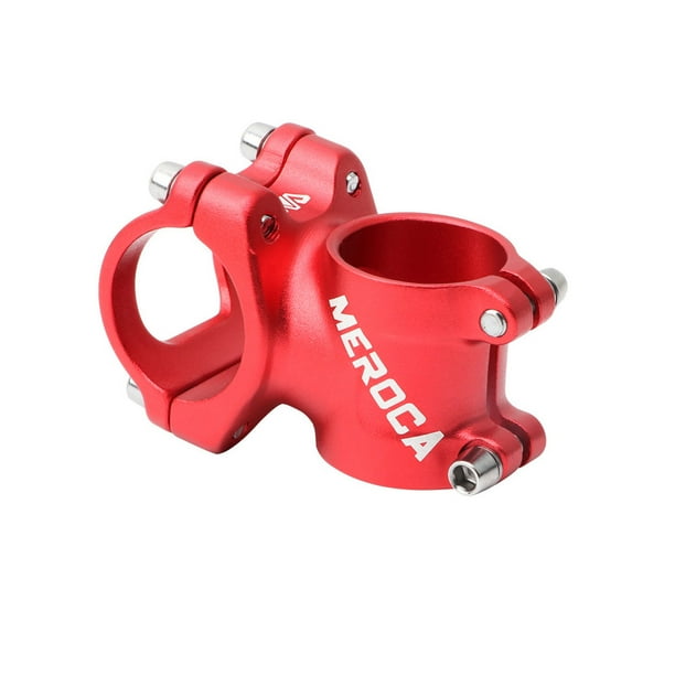Soidarity Vástago corto de bicicleta, repuesto para ciclismo, manillar resistente, vástagos huecos, accesorio modificado, componentes de Ciclismo Rojo