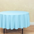 thumbnail image 4 of LinenTablecloth 90-Inch Round Polyester Tablecloth Baby Blue, 4 of 4