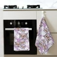 thumbnail image 4 of Sikiie Owl And Floral Waffle Weave Kitchen Dish Cloth,Super Absorbent Kitchen Dish Towels 16*26 Inches for Dish Rags Washing Dishes, Drying Dishes, 4 of 7