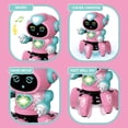 thumbnail image 4 of Robot Toys for Kids, Interactive Smart Walking Dancing Robot with Flashing Eyes and Music for age 3-8 Boys Girls Birthday Gift Present, Pink, 4 of 7