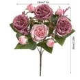 thumbnail image 3 of Artificial Flowers With Realistic Petal Details, Faux Plants For Lifelike Home Garden And Porch Window Decor, 3 of 5