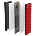 thumbnail image 4 of LAICAIW M.2 Heatsink Cooler, NVMe M.2 2280 SSD Double-Sided Heat Sinks with Silicone Thermal Pad for PC/PS5 (Red), 4 of 5