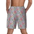 thumbnail image 4 of Uemuo Watercolor Butterflies Pattern Mens Swim Trunks Quick Dry Board Shorts with Mesh Lining, Stretch Beach Shorts Quick Dry No-Chafing Board Shorts-, 4 of 9