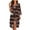 Brown Buffalo Grid, variant on Poinsettia Long Bath Robe Soft Robes Nightgowns for Women Size S Trendy Spa Bathrobes Nightgown Ladies Pajamas Sleepwear Christmas Casual Housecoat