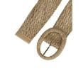 thumbnail image 2 of Womens Woven Belts Wide Waist Belts for Dress Decor Adjustable 22.83-33.07" Brown, 2 of 4