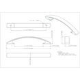 thumbnail image 3 of Elements 771-128 Strickland 5" Center To Center Arch Bow Strap Cabinet Handle / Drawer, 3 of 4