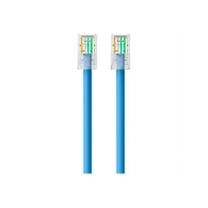 Belkin 14ft CAT6 Ethernet Patch Cable, RJ45, M/M, Blue - Patch cable - RJ-45 (M) to RJ-45 (M) - 14 ft - CAT 6 - blue