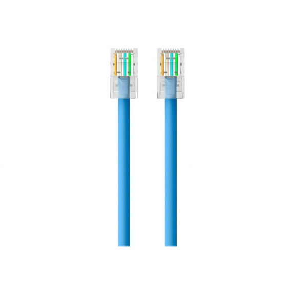 Belkin 14ft CAT6 Ethernet Patch Cable, RJ45, M/M, Blue - Patch cable - RJ-45 (M) to RJ-45 (M) - 14 ft - CAT 6 - blue