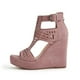 thumbnail image 5 of Nuevas sandalias de cuña Zapatos de mujer ahuecados con boca de pez de fondo grueso para mujer Wmkox8yii sa3577, 5 of 8
